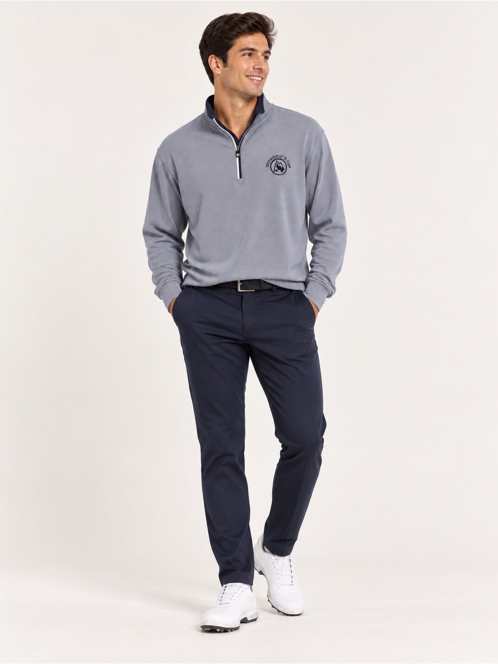 FootJoy Presidents Cup Windyke Striped Golf Quarter Zip Men’s XL